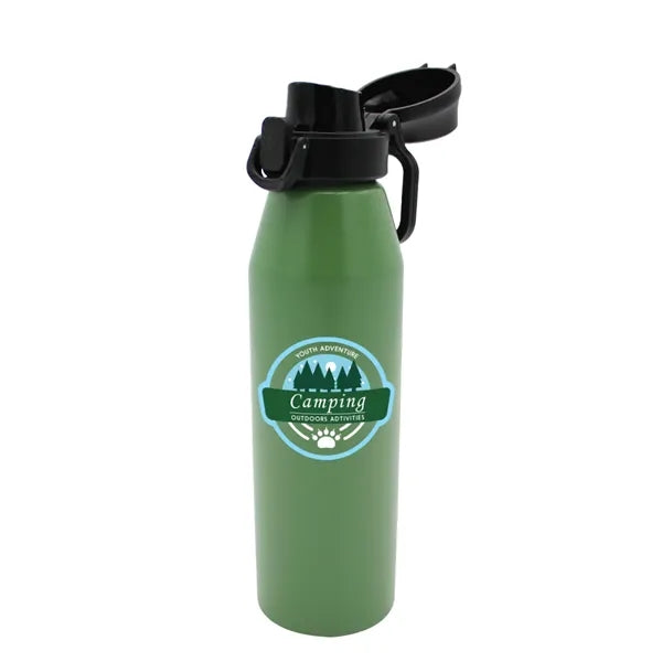 25 oz. Recycled Aluminum Bottle with Chug Lid, Full Color Di