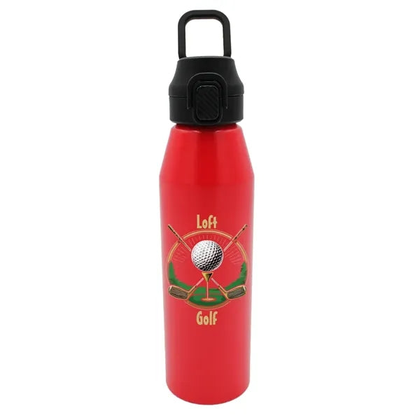 25 oz. Recycled Aluminum Bottle with Chug Lid, Full Color Di