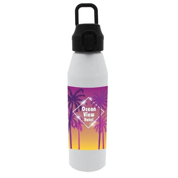 25 oz. Recycled Aluminum Bottle with Chug Lid, Full Color Di