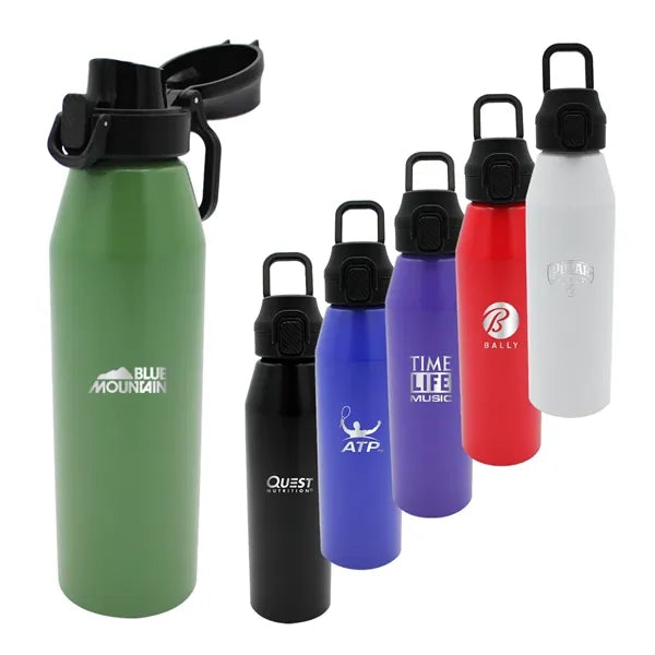 25 oz. Recycled Aluminum Bottle with Chug Lid, Laser Engrave