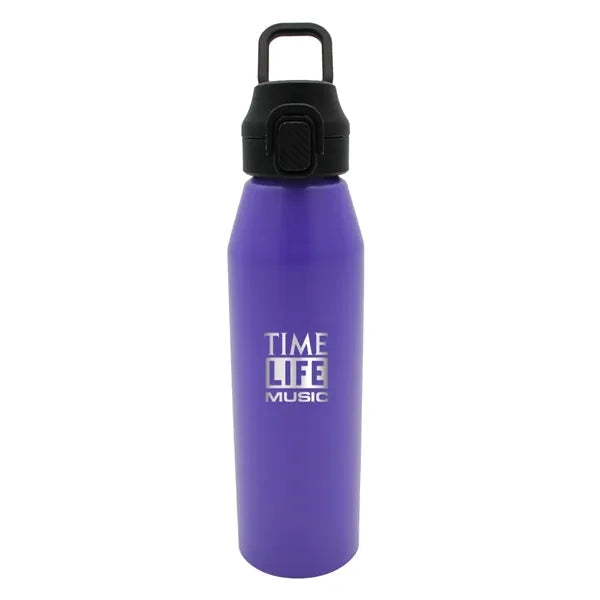 25 oz. Recycled Aluminum Bottle with Chug Lid, Laser Engrave