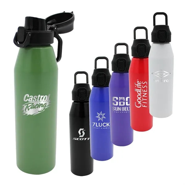 25 oz. Recycled Aluminum Bottle with Chug Lid, Laser Engrave
