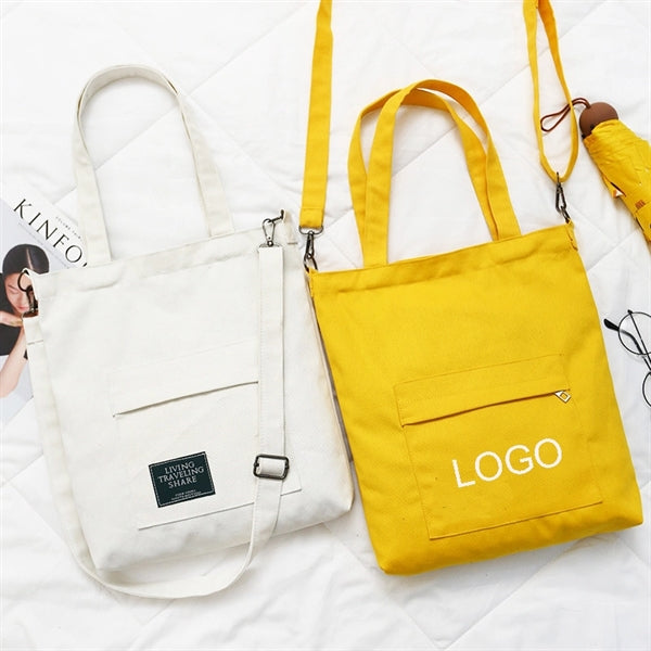 12OZ Cotton Canvas Tote Shoulder Bag