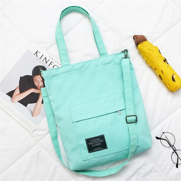 12OZ Cotton Canvas Tote Shoulder Bag