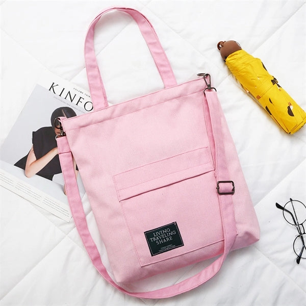 12OZ Cotton Canvas Tote Shoulder Bag