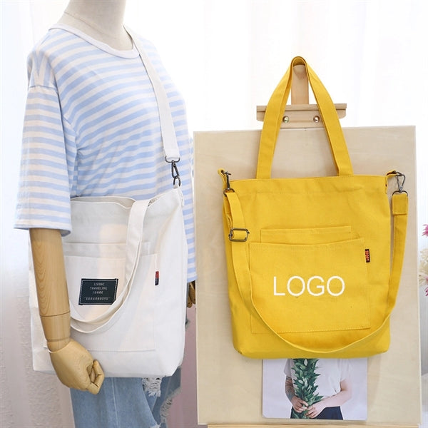 12OZ Cotton Canvas Crossbody Shoulder Bag for women