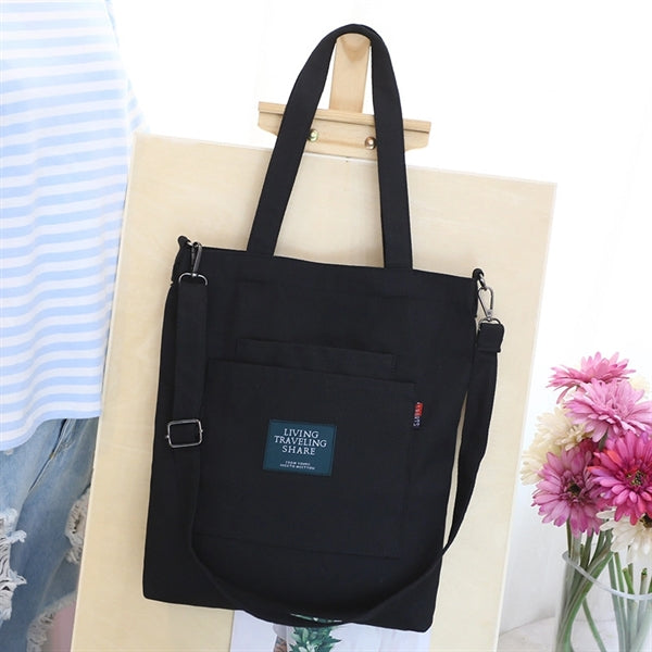 12OZ Cotton Canvas Crossbody Shoulder Bag for women