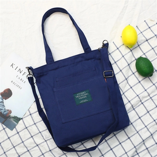 12OZ Cotton Canvas Crossbody Shoulder Bag for women