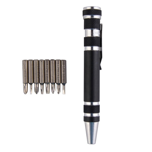 8 Bit Aluminum Pen-style Screwdriver Tool Kit