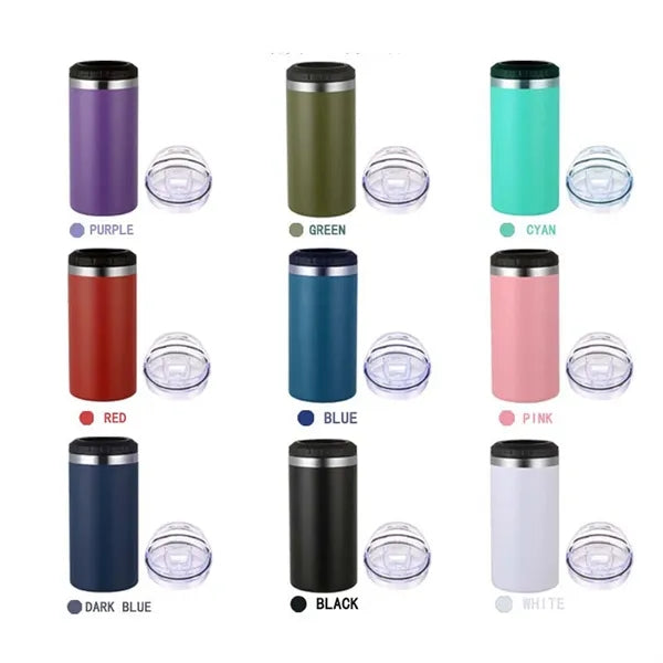 16 oz Stainless Steel Double Wall Insulated Can Cooler