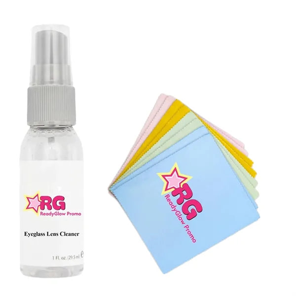30ml Eyeglasses Cleaner Spray & Microfiber Cleaning Cloth
