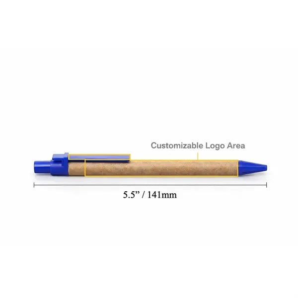 Eco-Friendly Recycled Cardboard Click Ballpoint Pen
