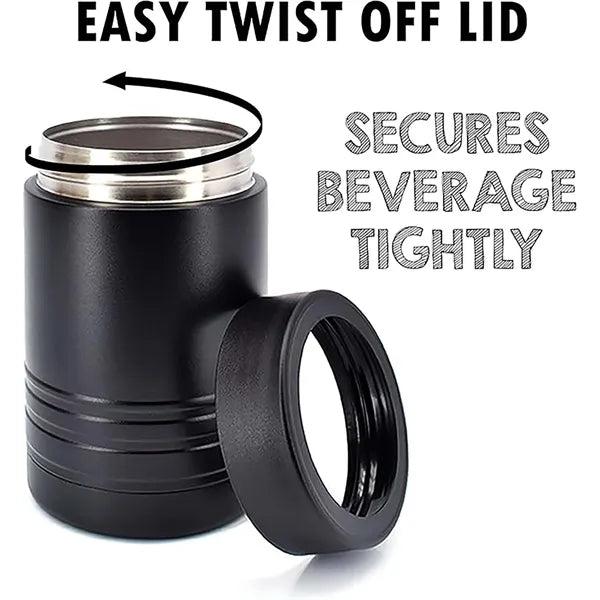 4-in-1 Stainless Steel 12 oz Double Wall Vacuum Can Cooler