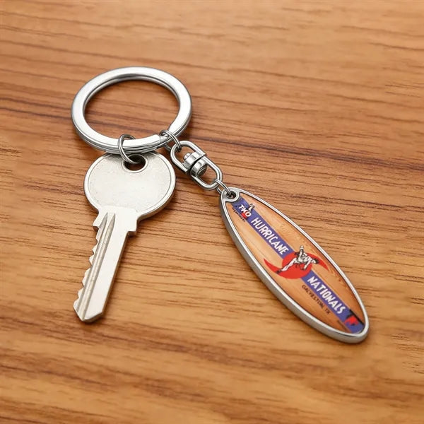 Surfboard Zinc Alloy Bottle Opener Keychain 0.6"x4.7"