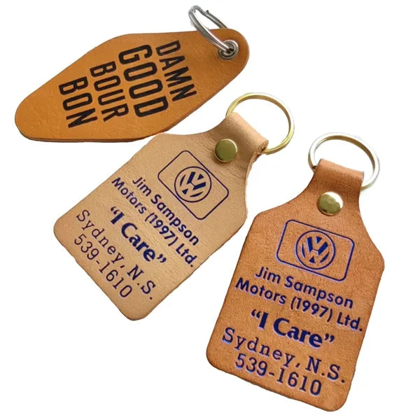 Leather Realtor Custom Keychain