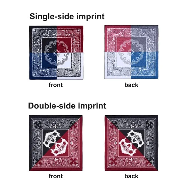 Full Color Cotton Square Bandanna
