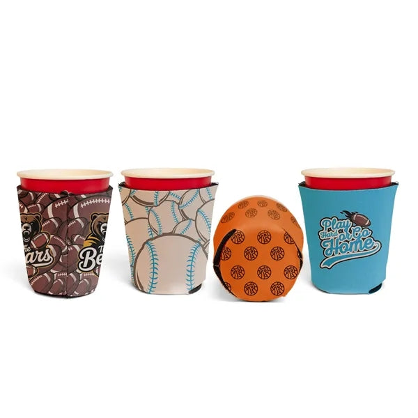 Full Color Solo Cup With Botton Coolie