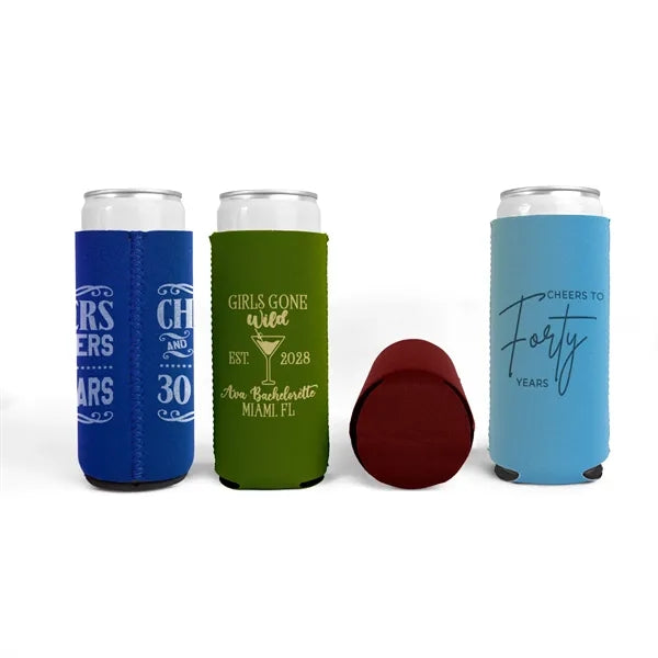 Single Ink 12oz Neoprene Tall Slim Can Coolie