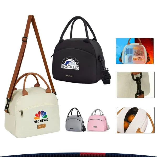 Wemsy Crossbody PEVA Lunch Cooler Bag