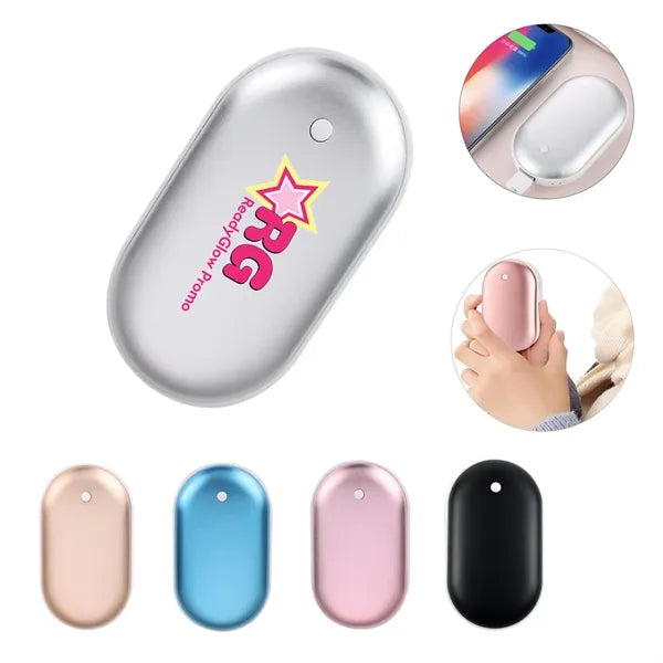 2400mAh/5000mAh 2-in-1 Pocket Hand Warmer & Power Bank