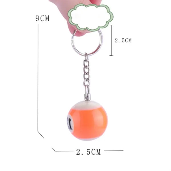 Billiard Ball Keychain