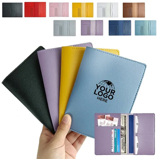 Pu Leather Passport Holder Card Wallet for Travel