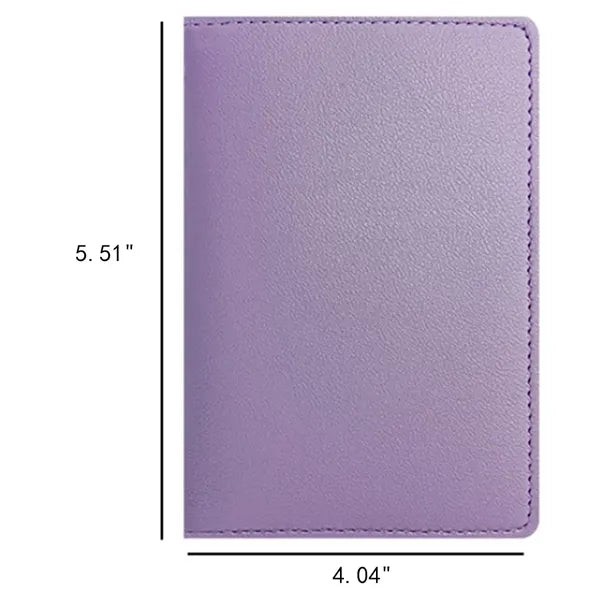Pu Leather Passport Holder Card Wallet for Travel