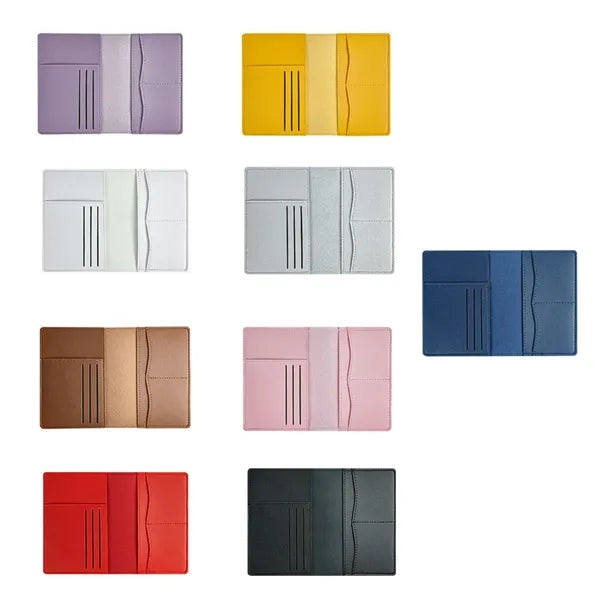 Pu Leather Passport Holder Card Wallet for Travel