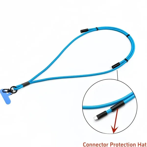2-in-1 Lanyard Fast Charging Cable
