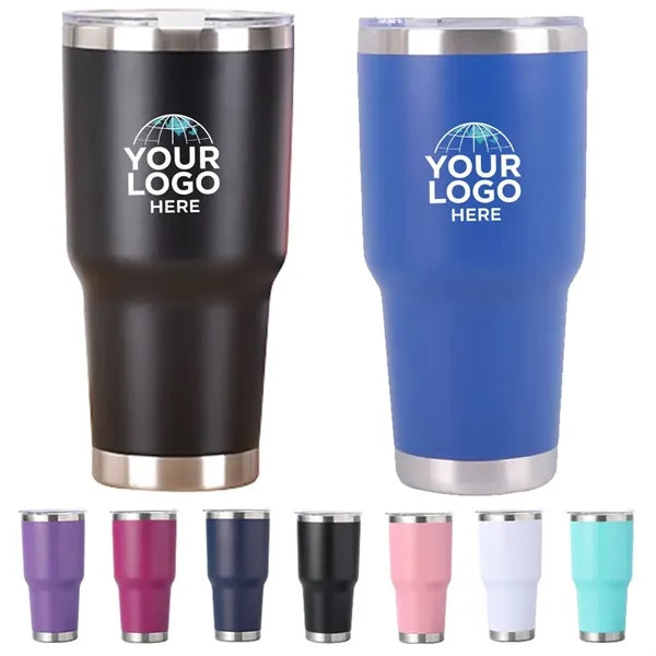 30 Oz. Stainless Steel Vacuum Insulated Tumbler with Lid