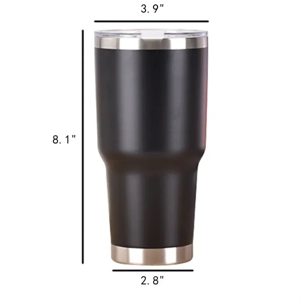 30 Oz. Stainless Steel Vacuum Insulated Tumbler with Lid