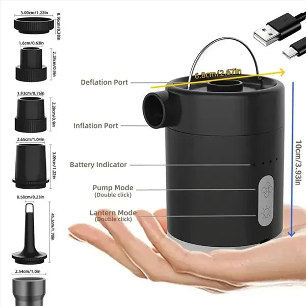 Cordless Electric Air Pump & Light