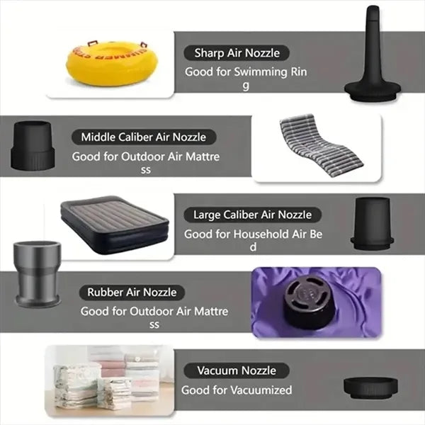 Cordless Electric Air Pump & Light