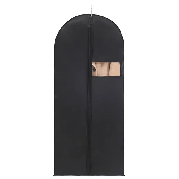 Dustproof Garment Suit Bags with Clear Window and Zipper