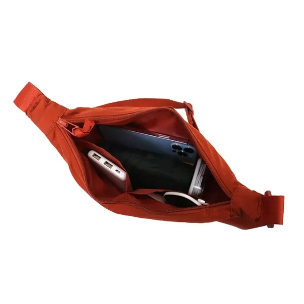 Nylon Shoulder Crossbody Bag with Adjustable Strap and Zip