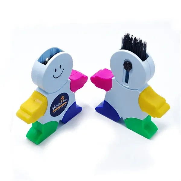 5 In 1 Smile Face Snowman Shape Highlighter Pen With Brush