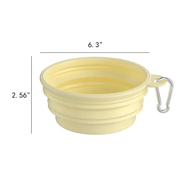 Travel Foldable Silicone Pet Food and Water Bowl