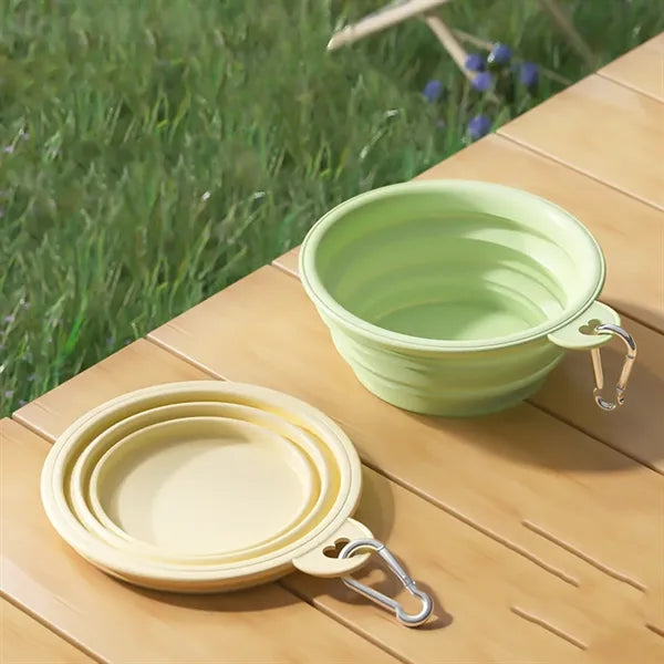 Travel Foldable Silicone Pet Food and Water Bowl