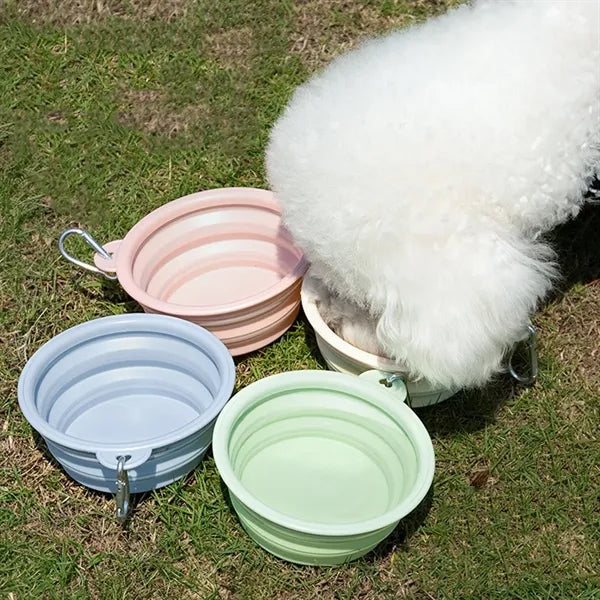 Travel Foldable Silicone Pet Food and Water Bowl