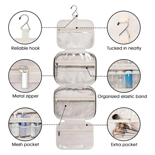 Travel Toiletry Cosmetic Makeup Pouch Storage Bag