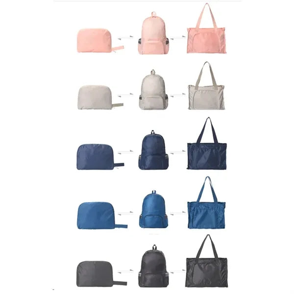 Travel Waterproof Folding Duffel Bag Multi-Purpose Backpack