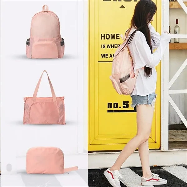 Travel Waterproof Folding Duffel Bag Multi-Purpose Backpack