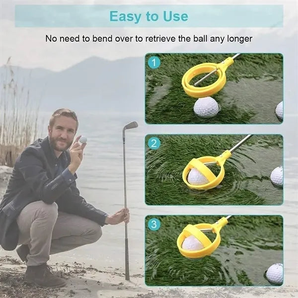 Stainless Steel Retractable Golf Ball Picker Retriever