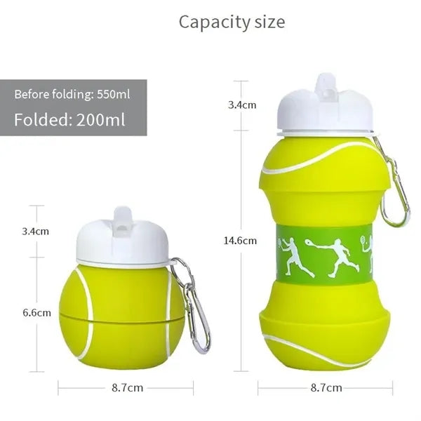 Sports Collapsible Foldable Bottle with Carabiner