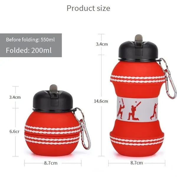 Sports Collapsible Foldable Bottle with Carabiner