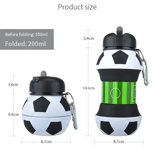Sports Collapsible Foldable Bottle with Carabiner
