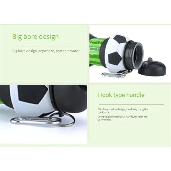 Sports Collapsible Foldable Bottle with Carabiner