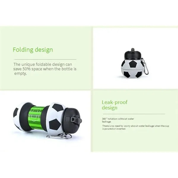 Sports Collapsible Foldable Bottle with Carabiner