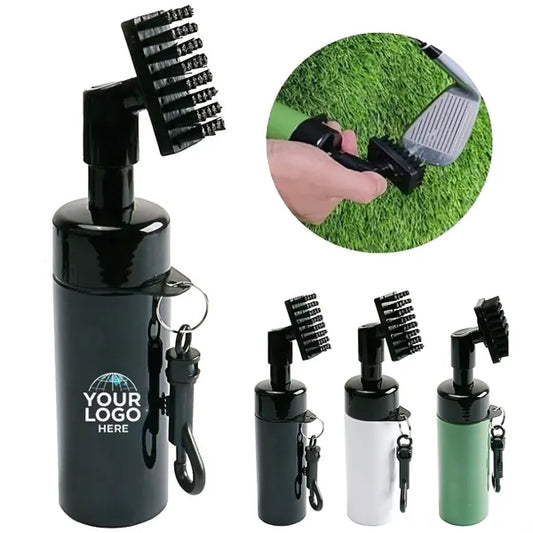 Golf Club Cleaning Brush with Carabiner and Groove Cleaner
