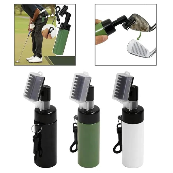 Golf Club Cleaning Brush with Carabiner and Groove Cleaner